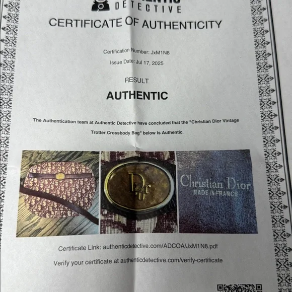 Dior Maroon and Tan Crossbody Bag - Picture 9 of 10